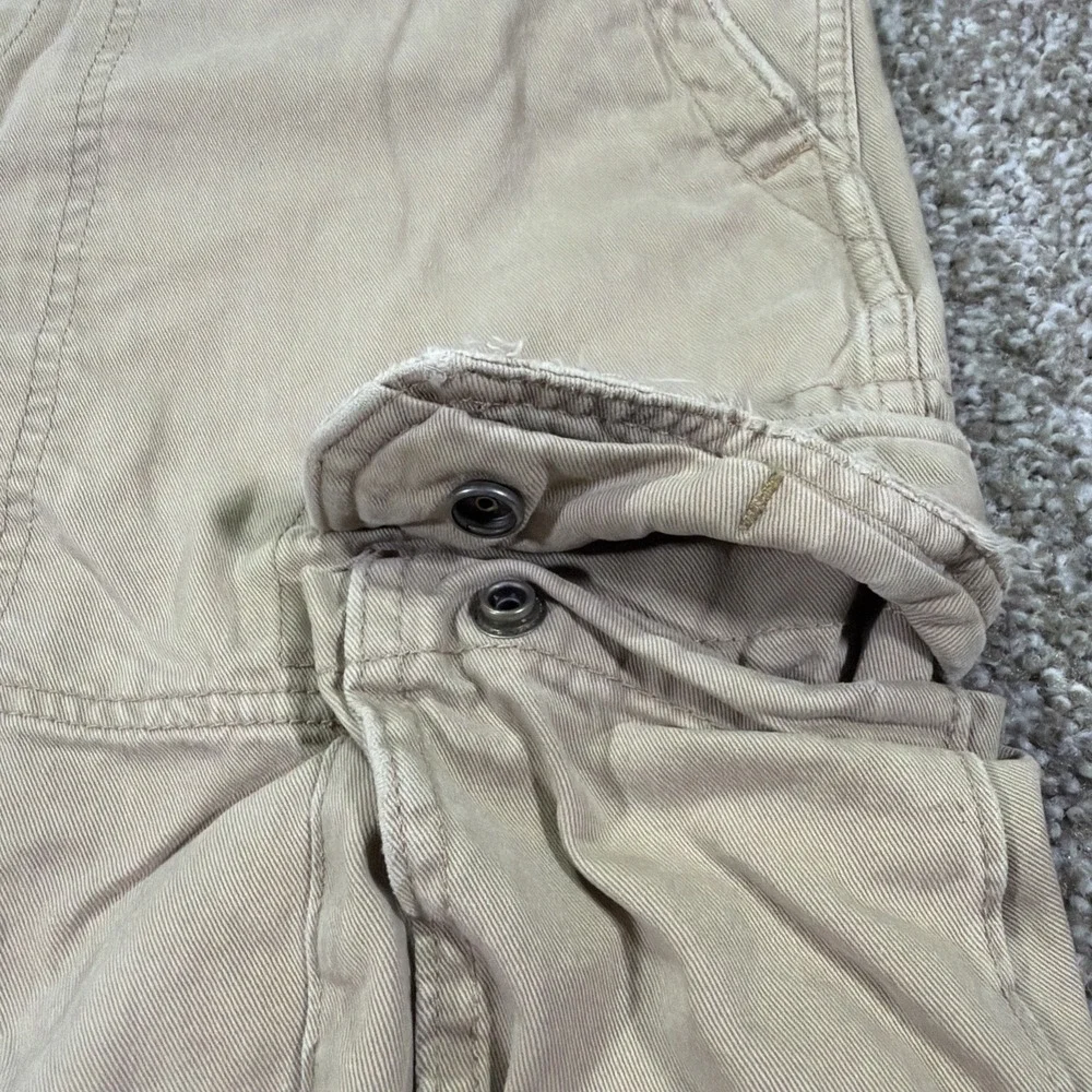 Polo Jeans Military Surplus Cargo Shorts Y2k Beige Essentials Size 34 Waist